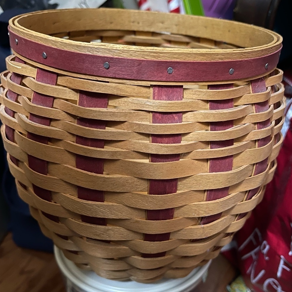 Longenberger basket Strawberry 2005 Insert With Lid - not Basket Lid